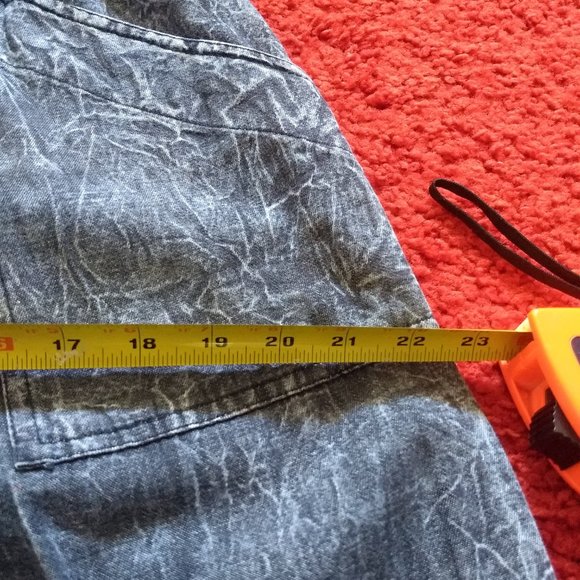 vintage 80s black acid wash denim matching set - Picture 11 of 11